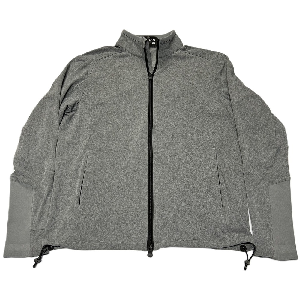 Greyson Mens Full Zip‎ Performance Technical Jacket Size S Gray Golf Athleisure
